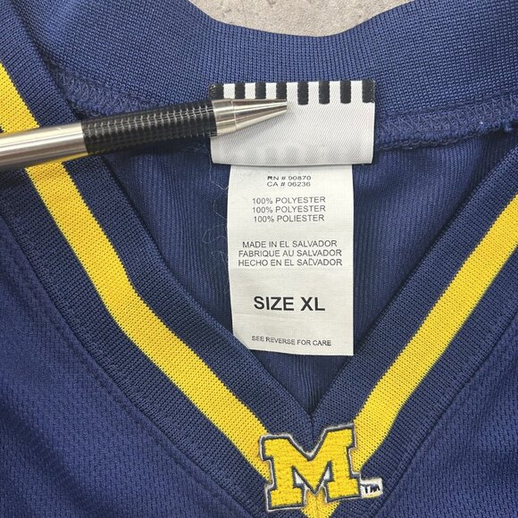 Vintage Michigan Wolverines Jersey Mens XL NCAA Basketball Foot Locker y2k - Picture 5 of 8